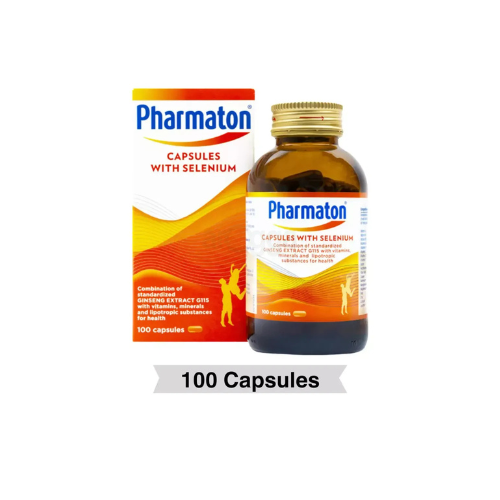 Pharmaton 100's Capsules with Ginseng Extract and Selenium