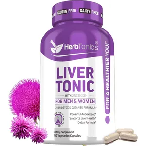 Herbtonics Liver Cleanse Detox & Repair Formula 120 Vegan Capsules