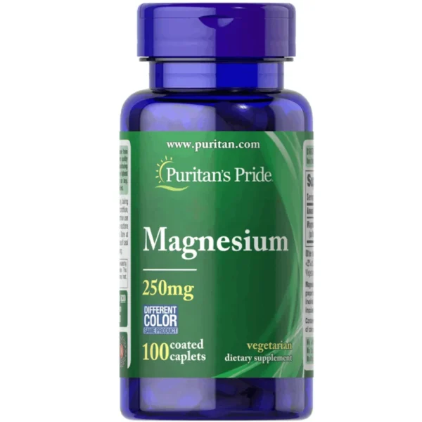 Puritan's Pride Magnesium 250 mg 100 Tablets
