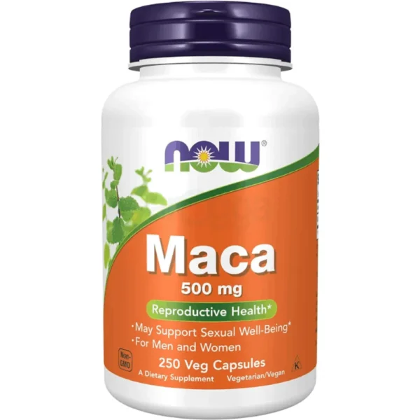 NOW Foods Supplements, Maca 500 mg, For Men and Women, 250 Veg Capsules
