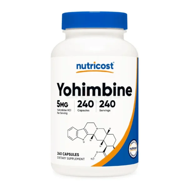 Nutricost Yohimbine HCl 5mg, Extra Strength - Gluten Free 240 Capsules