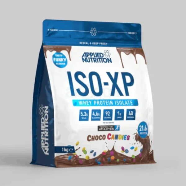 Applied Nutrition ISO XP Whey Isolate - Whey Protein Isolate Powder, ISO-XP Funky Yummy Flavours (1kg - 40 Servings) (Choco Candies)