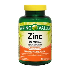 Spring Valley Zinc 50mg Dietary Supplement Immune Health 150 Capsules